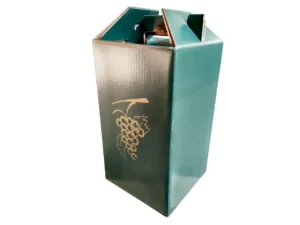 Caja para 4 Botellas. Modelo Uvas
