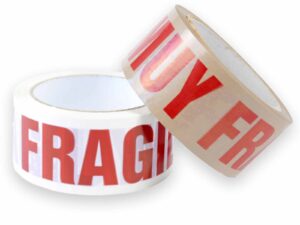 cinta con texto muy fragil